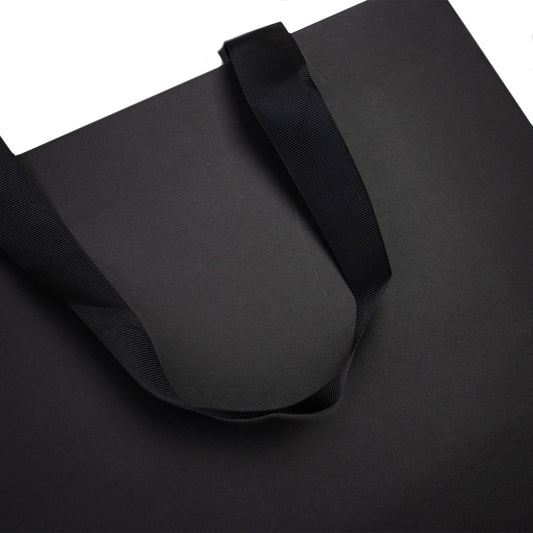 10x cadeautasjes Mat Zwart A3