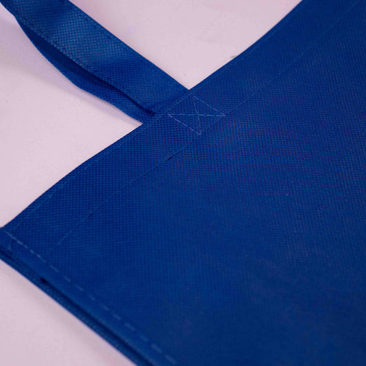 10x Shopper Dark Blue non woven 54x14x45cm