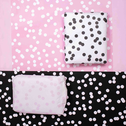 Inpakpapier Dots Roze - 30cm x 100mtr