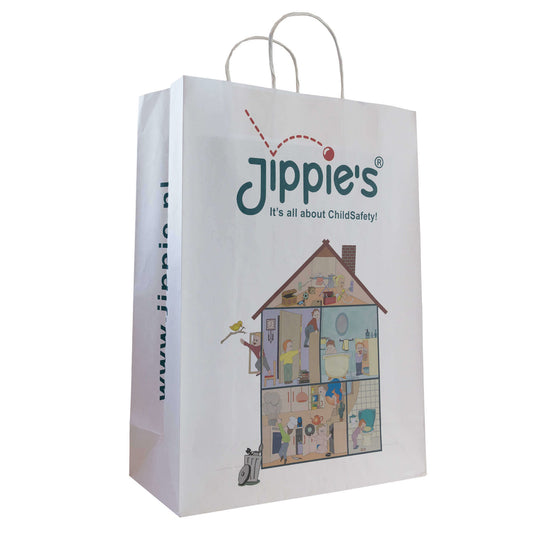 Basic papieren tas 31x12x41cm bedrukken