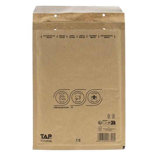 100x bubbel envelop G Bruin A4 binnenmaat 23x33cm