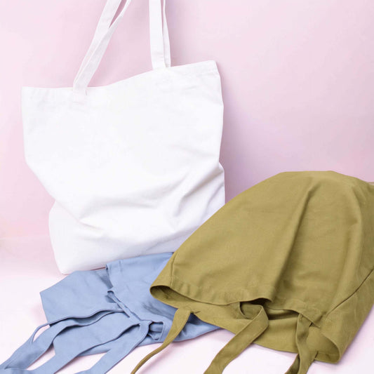 10x canvas shopper Groen