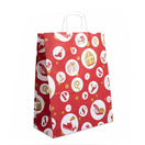 50x Sinterklaas tasjes A4 - Feestelijke Sint - Rood