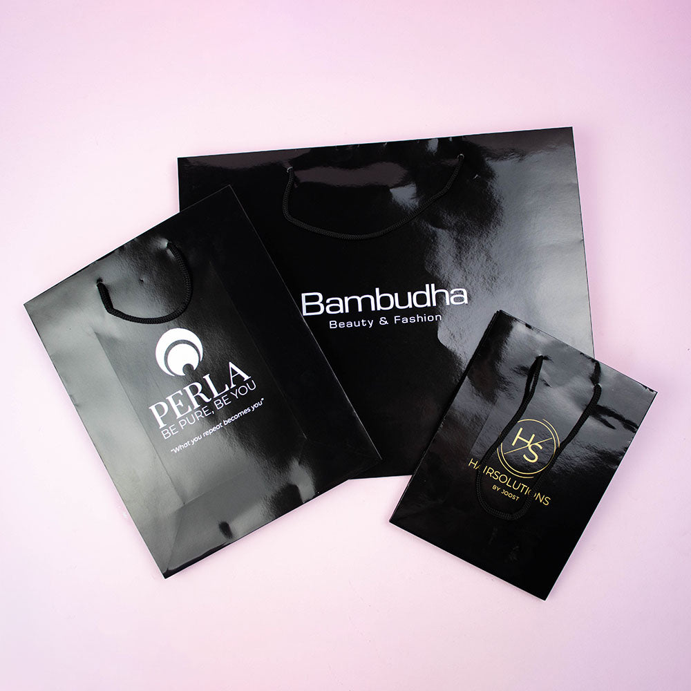 Cadeautasje bedrukken Zwart A4