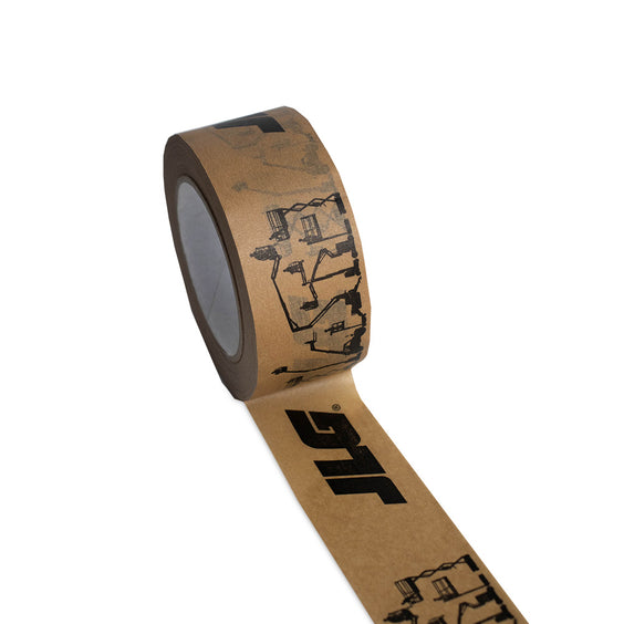 Kraft tape 1 kleur bedrukt