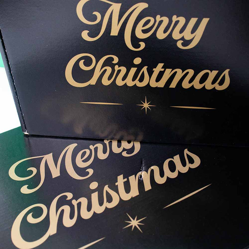 Kerstdozen Zwart 350x280x80mm