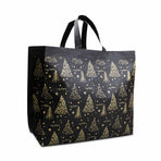 10x Kerstshopper Trees - Zwart-Goud