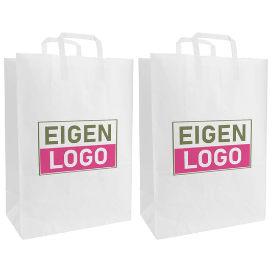 Budget papieren tas 32x13x41cm (A3)- Logo bedrukking