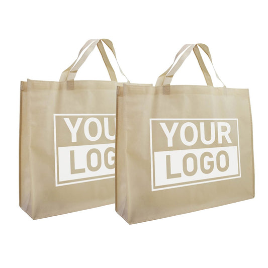 Shopper bedrukken Beige non woven 42x12x35cm - Spoed