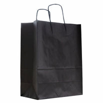 50x Papieren tassen 32+12x41cm met gedraaid handvat