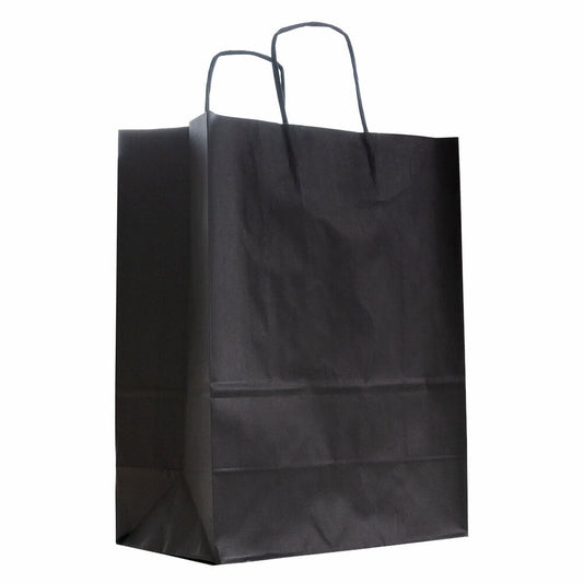 50x Papieren tassen 32+12x41cm met gedraaid handvat