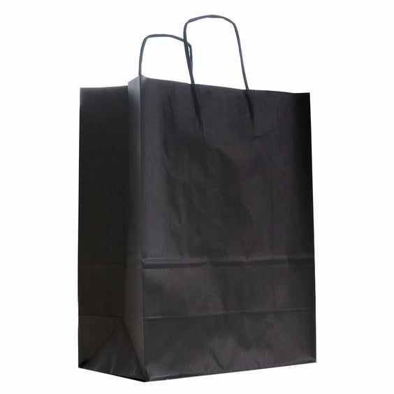 50x Papieren tassen 32+12x41cm met gedraaid handvat