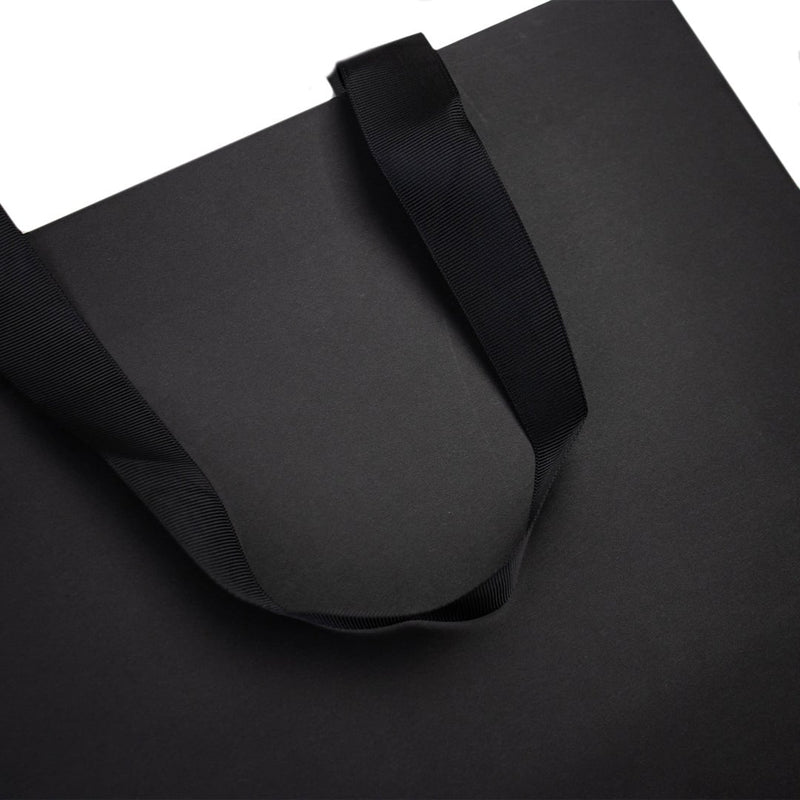 10x cadeautasjes Mat Zwart Extra groot