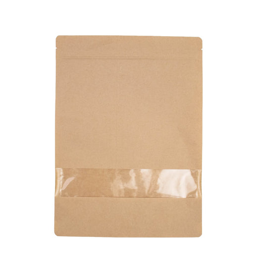100x Stazakken met Venster Bruin 30x37cm