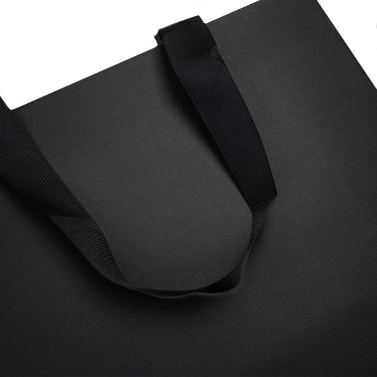 10x cadeautasjes Mat Zwart A4