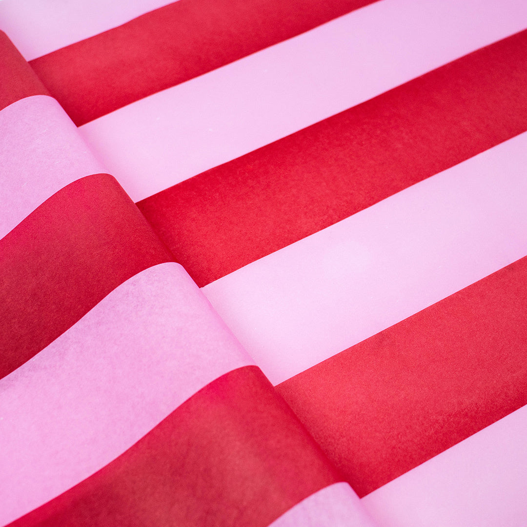 Vloeipapier 35x50cm Stripes Pink