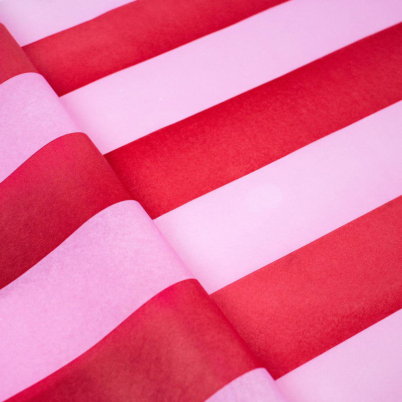 Vloeipapier 35x50cm Stripes Pink