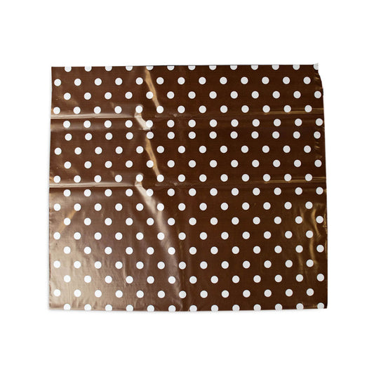 100x verzendzakken Dots brown Large