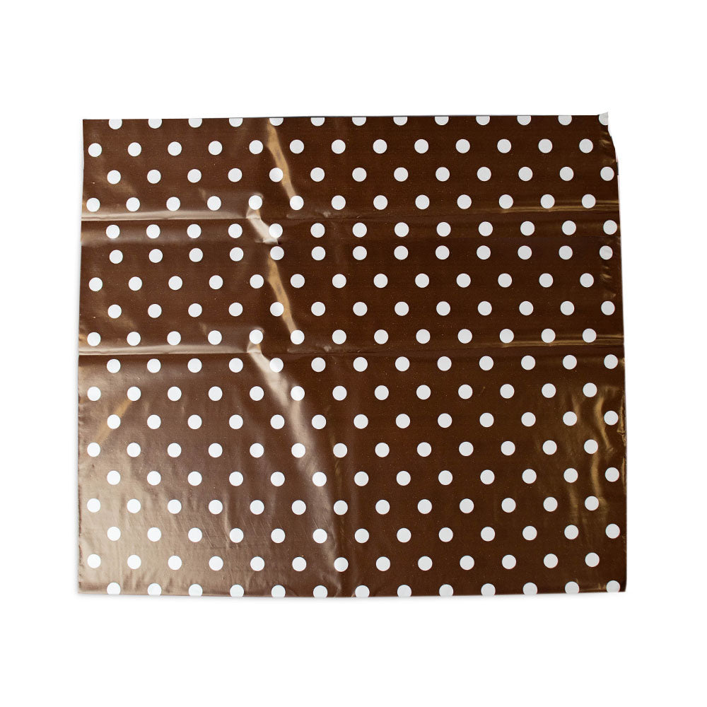 100x verzendzakken Dots brown XL