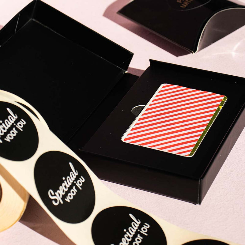 Geschenkdoos zwart + giftcard inlay
