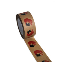Kraft tape 2 kleuren bedrukt