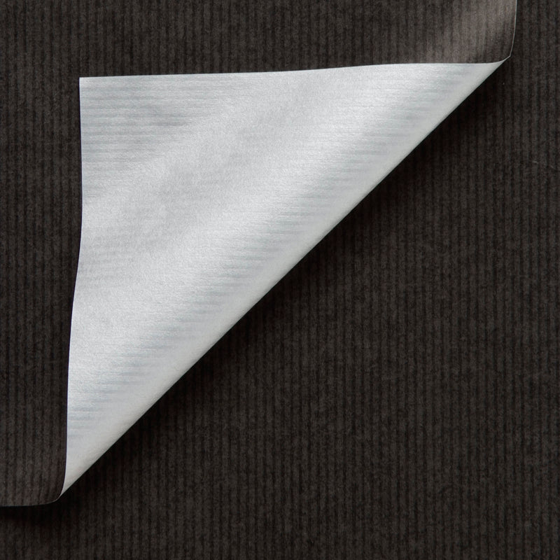Inpakpapier Zwart + Zilver 30cm x 200mtr