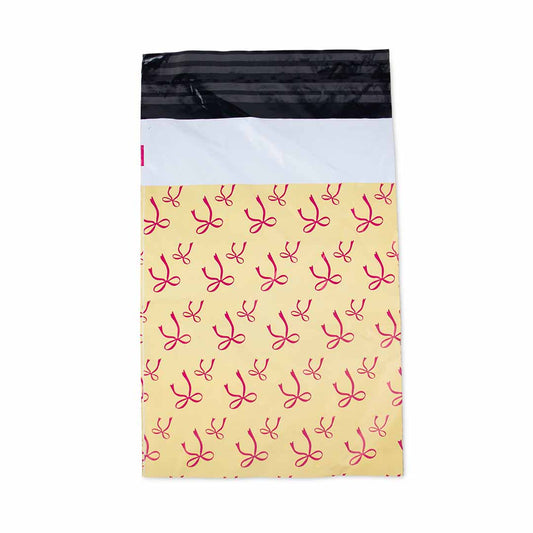 100x verzendzakken Bows Yellow Small