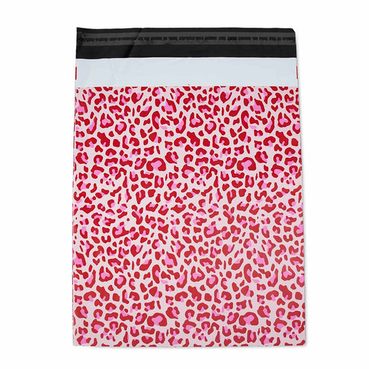 100x verzendzakken Leopard Pink Medium