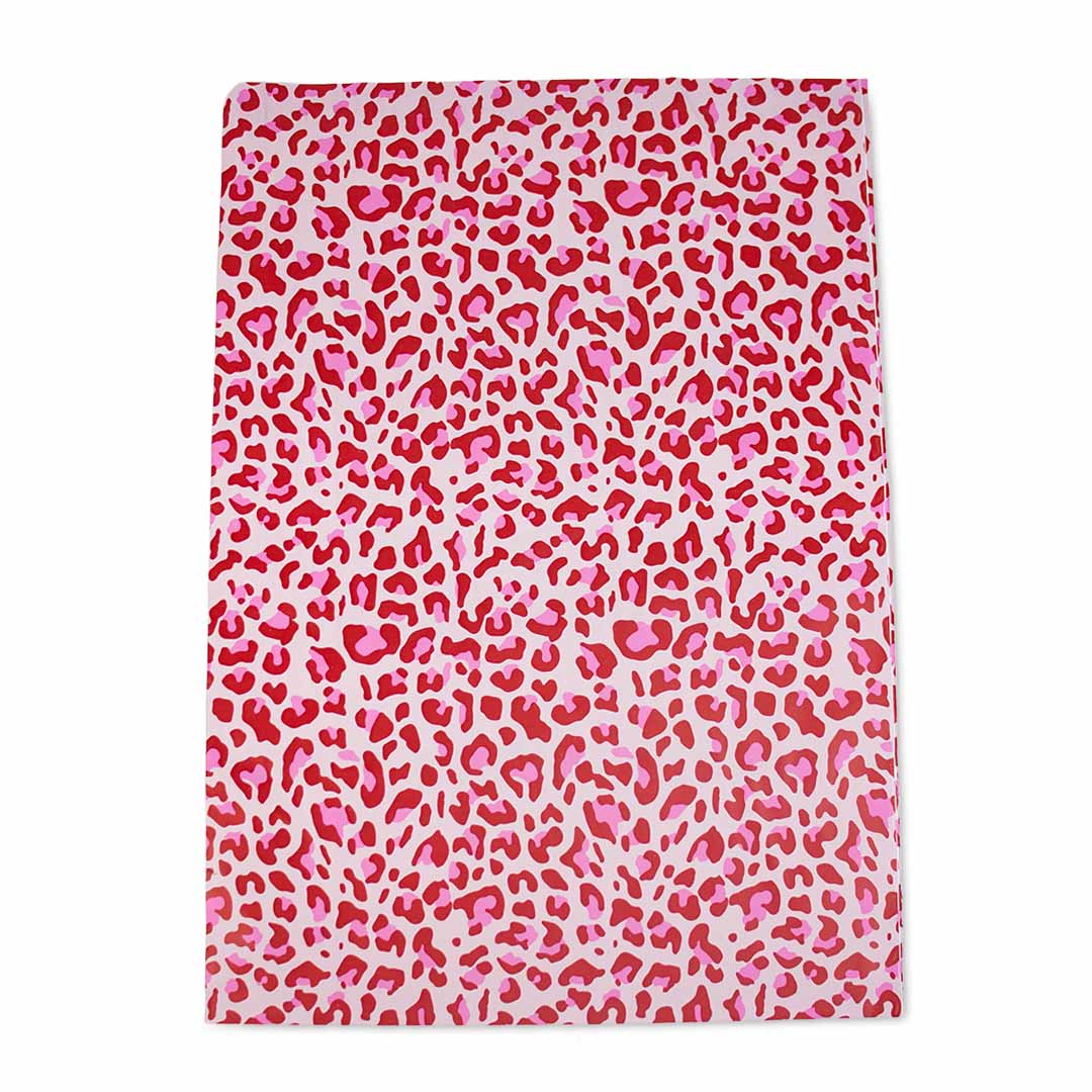 100x verzendzakken Leopard Pink Medium
