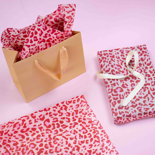 Vloeipapier 35x50cm Leopard Pink