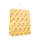 50x papieren tasjes Bows Yellow A5