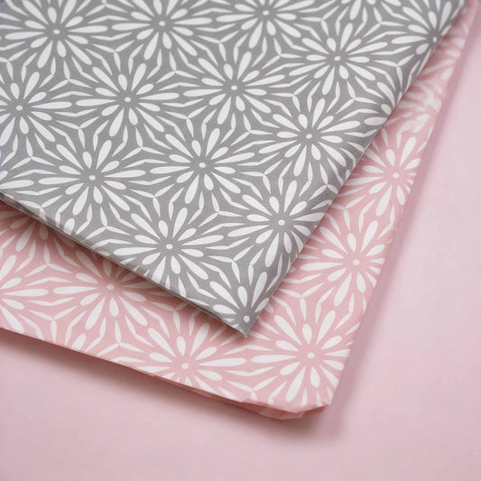 Vloeipapier 50x70cm Flower Power Roze
