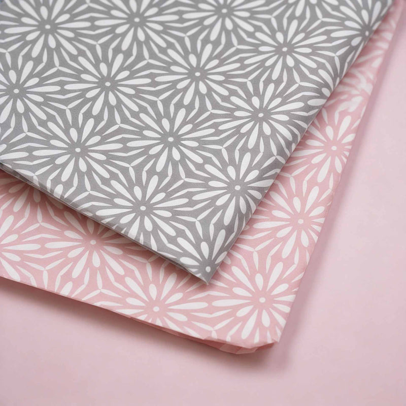 Vloeipapier 35x50cm Flower Power Roze