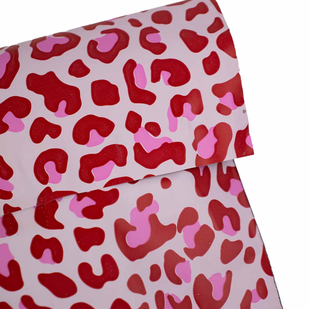 100x verzendzakken Leopard Pink Large