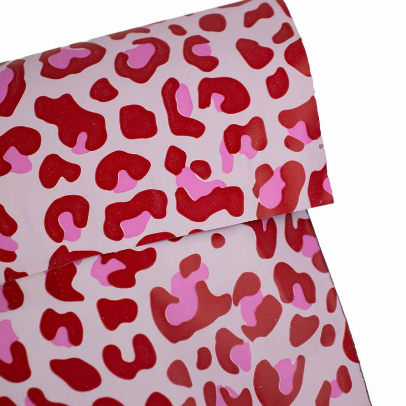 100x verzendzakken Leopard Pink Large
