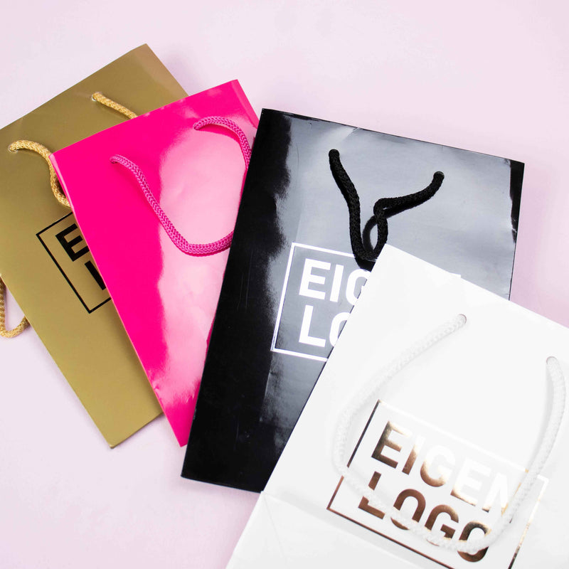 10x cadeautasjes Goud Extra klein