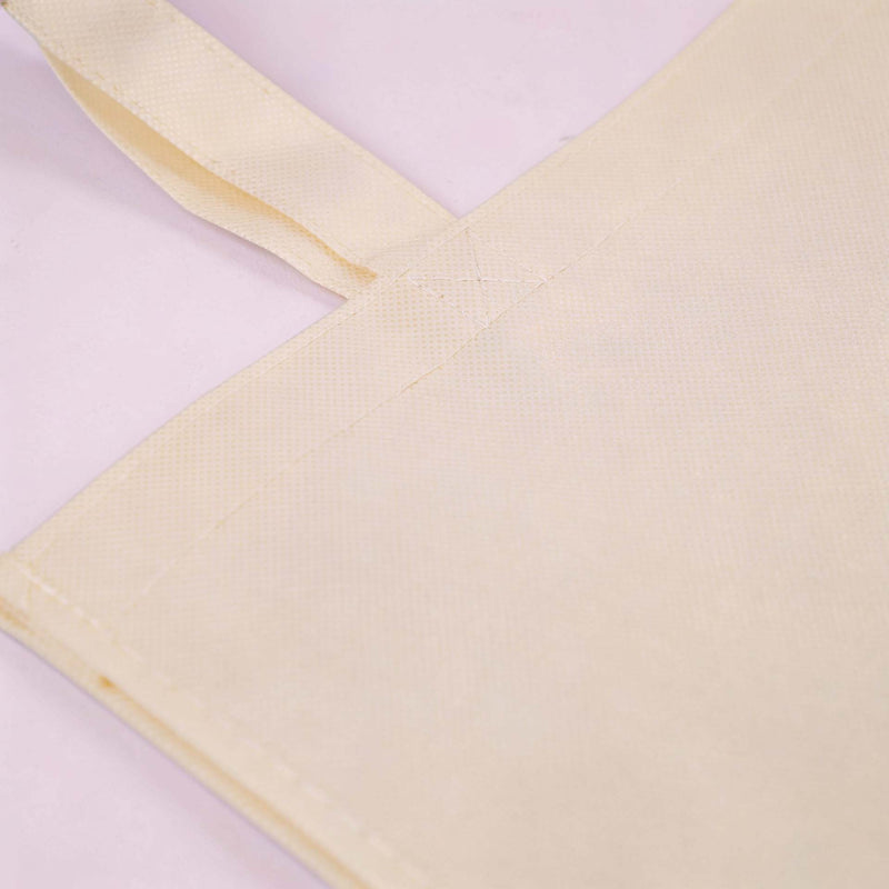 10x Shopper Beige non woven 54x14x45cm