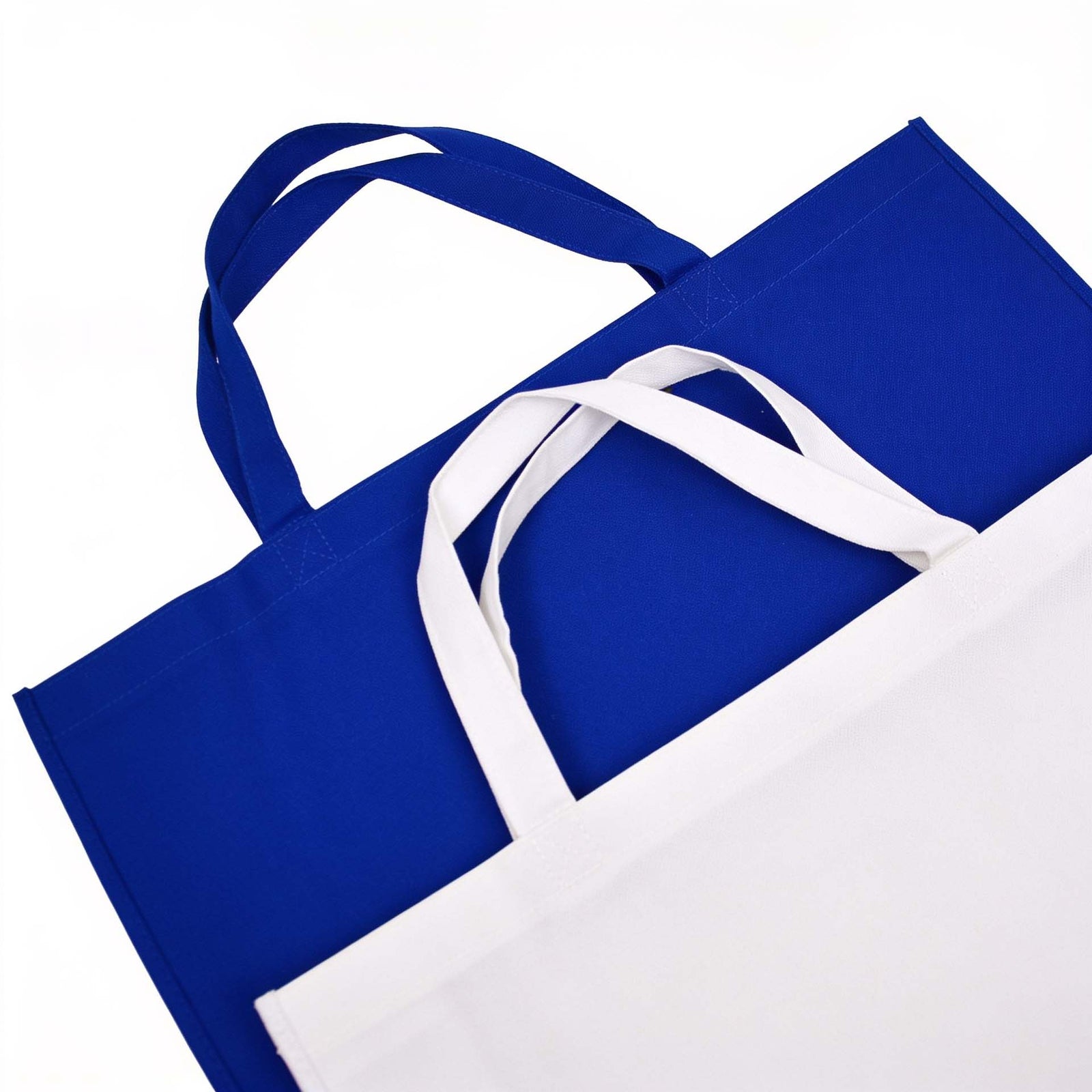 10x Shopper Dark Blue non woven 42x12x35cm
