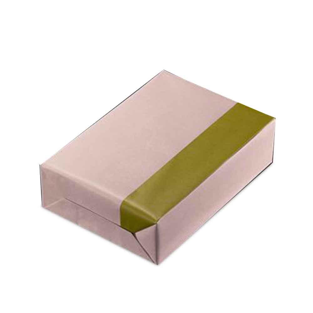 Inpakpapier Pastellrosé-olive 30cm x 200mtr