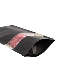 100x Stazakken met Venster Zwart 16x27cm