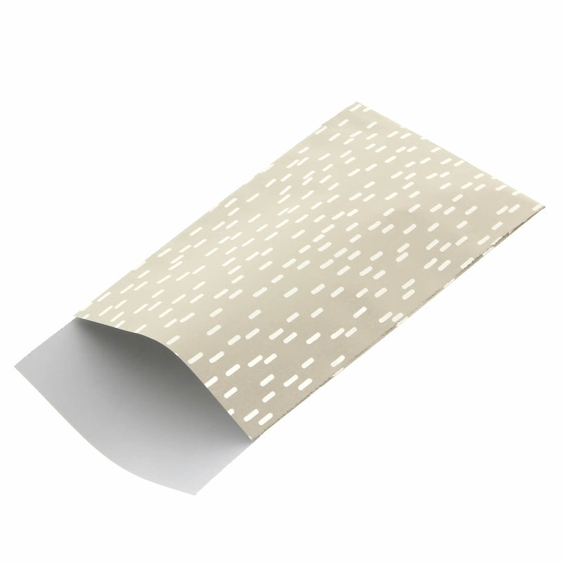 200 x Papieren Zakjes Zilveren streepjes 7x13cm