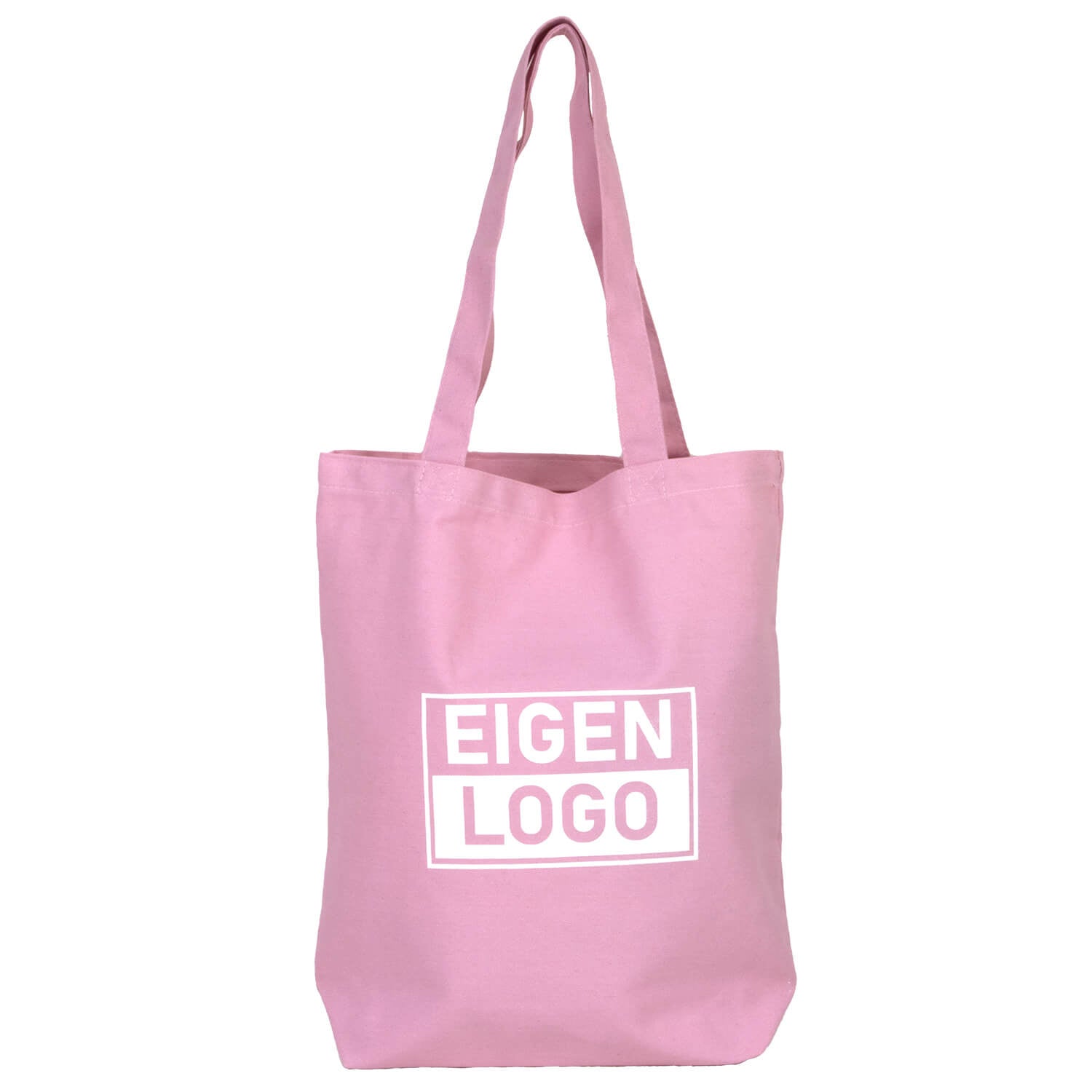 Katoenen tas bedrukken 38x42+10cm Pink Lavender
