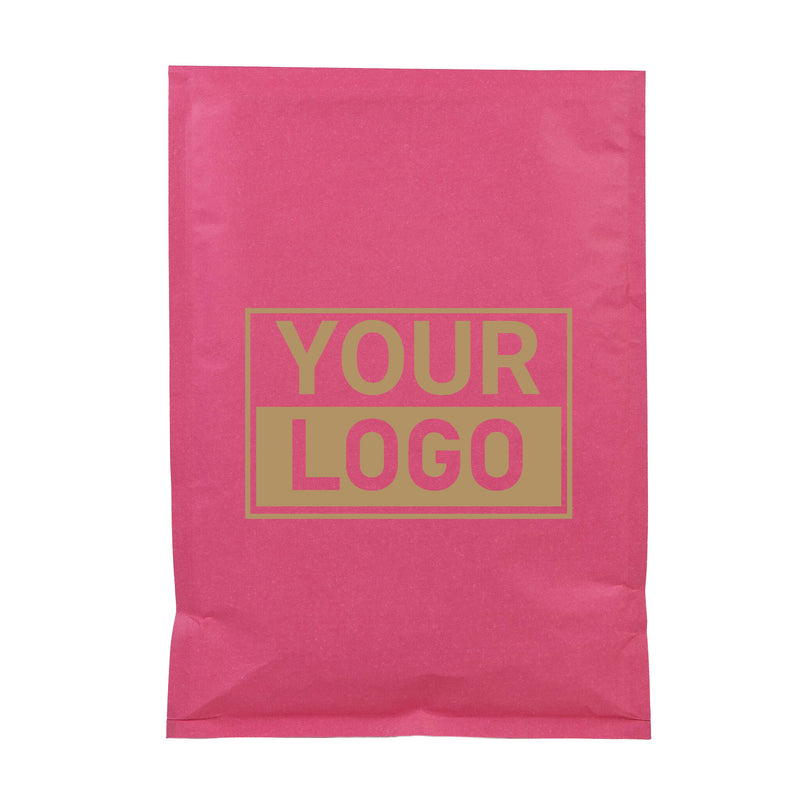 Roze bubbel envelop G bedrukken