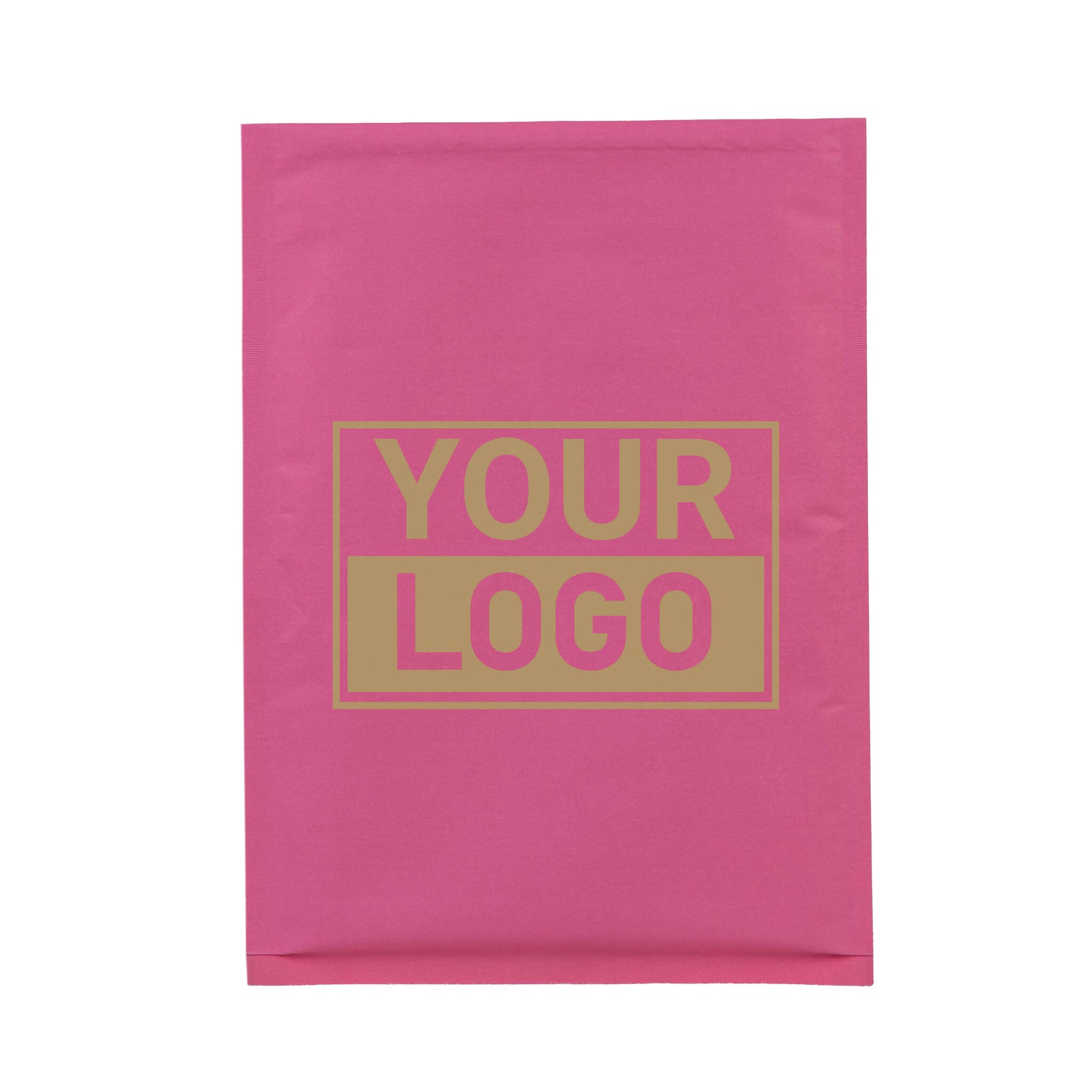 Roze bubbel envelop D bedrukken