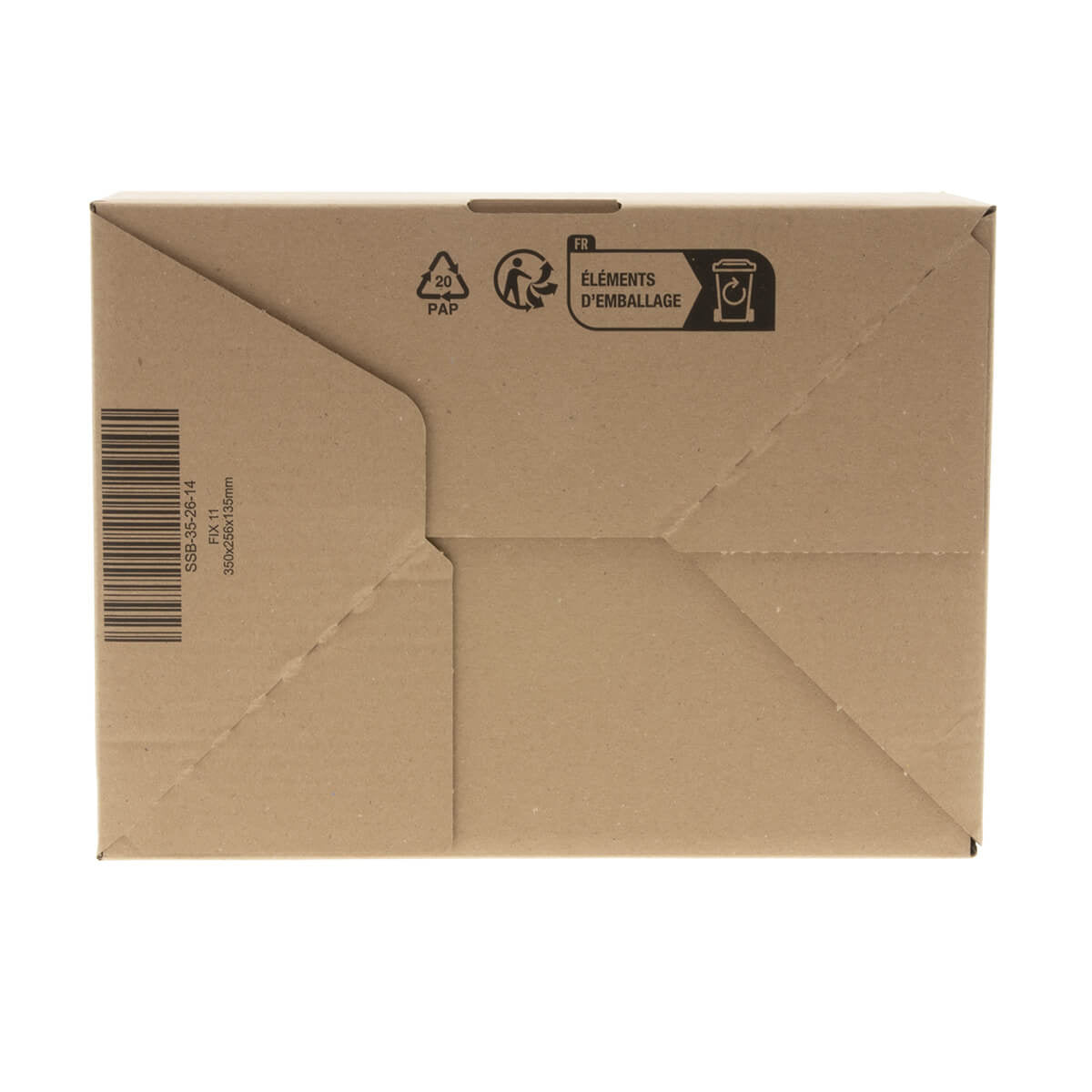 Verzenddozen met autolock bodem 350x256x135mm