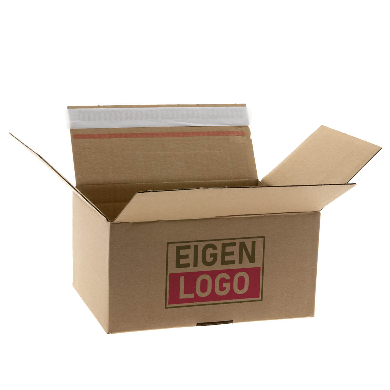 Autolock dozen bedrukken - Bruin 230x165x115mm
