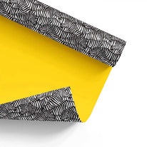 Inpakpapier Zebra-patroon + geel 50cm x 200mtr