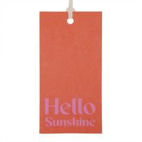 50x Cadeaulabels 'Hello Sunshine' Rood-Roze