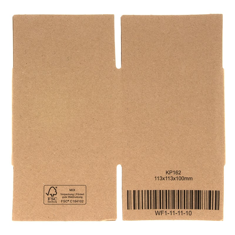 Dozen bedrukken Bruin 113x113x100mm
