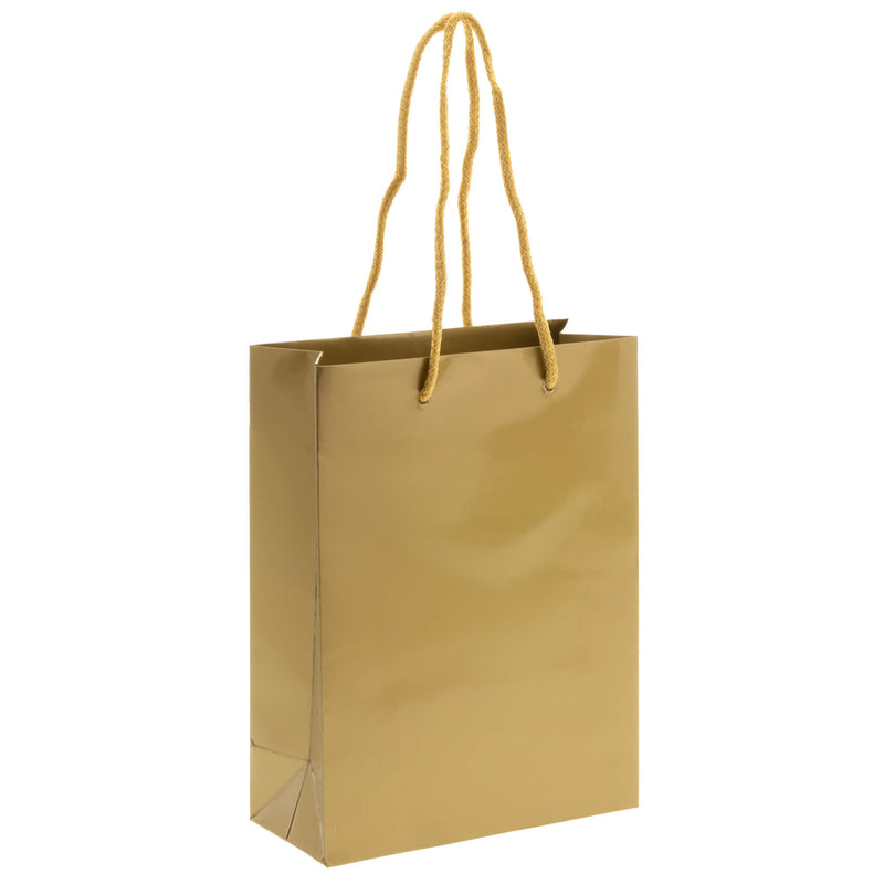 10x cadeautasjes Goud A5